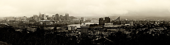 Cincinnati and Covington form the Kentucky side at Devou Park.